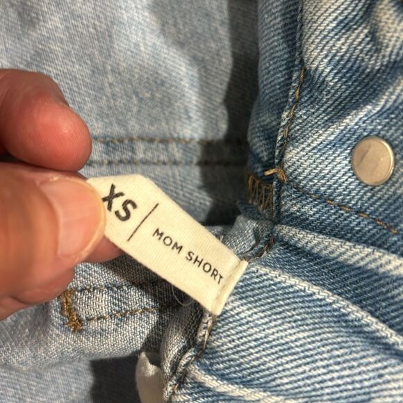 PacSun Cinched Waist Denim Mom Short - XS - Picture 6 of 7